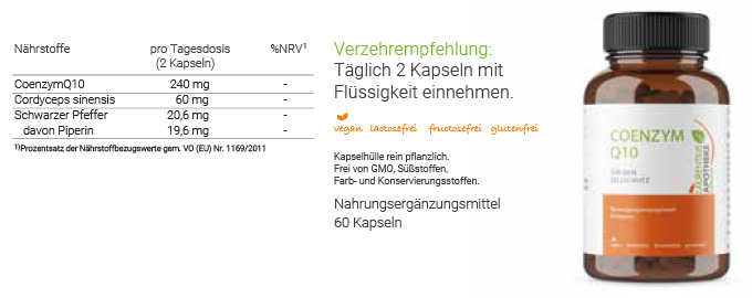 COENZYM Q10 - Für den Zellschutz