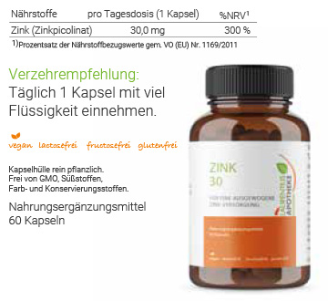 ZINK 30 – Für eine ausgewogene Zink-Versorgung